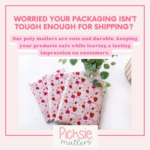 Picksie Mailers- Poly Mailer Shipping Bags Mailing 14x19 Cute Pink Envelope - color: Berry Pop - Pink, size: 14.5x19