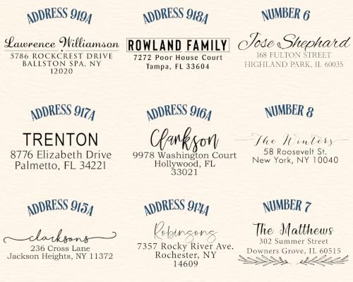 Personalized Return Address Labels - Custom Address Stickers on Rolls (250-500 Labels) (Modern)