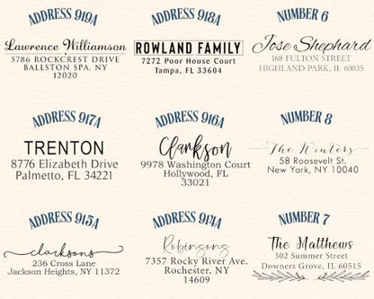 Personalized Return Address Labels - Custom Address Stickers on Rolls (250-500 Labels) (Modern)