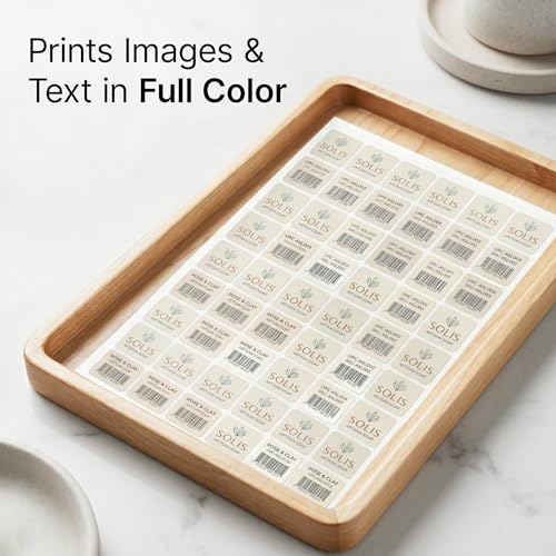 1" X 1" Matte White Printable Labels (30 Sheets, 1890 Stickers) - size: 1" X 1"