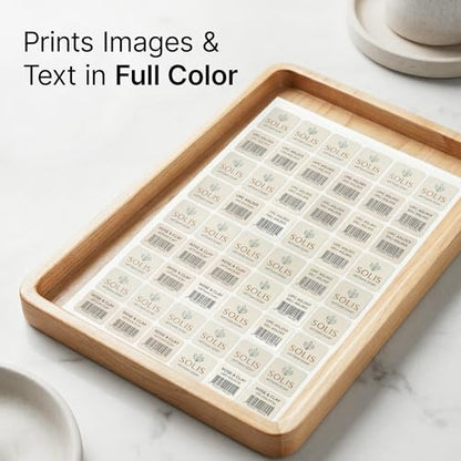 1" X 1" Matte White Printable Labels (30 Sheets, 1890 Stickers) - size: 1" X 1"