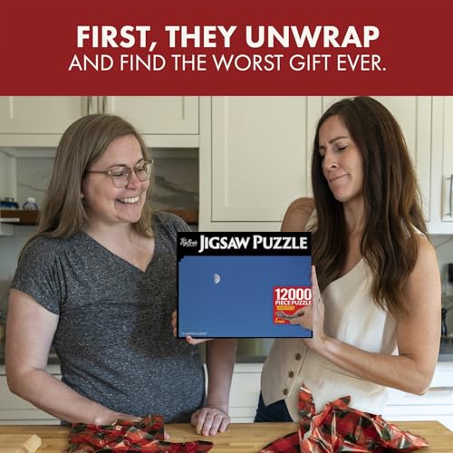 Prank-O 12,000-Piece Puzzle Prank Gift Box – Funny Empty Gag Gift Packaging for White Elephant, Christmas & Office Parties, Hilarious Joke Gift Box to Hide Real Presents for Puzzle Lovers - color: Jigsaw Puzzle