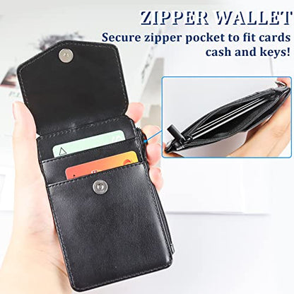 Teskyer ID Badge Holder with Retractable Lanyard, Lanyard Wallet, Black - color: Black #02, size: 3.1" x 4.7"