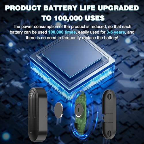SanJie Door Chime Alarm When Open for Kids Safety, Home and Business - color: 4 Sensors + 3 Receivers Black