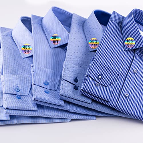 Tenare 6 Rolls/3000 Pcs Percent Off Sticker 10 to 60 Percent, Bright Style - style: Bright Style