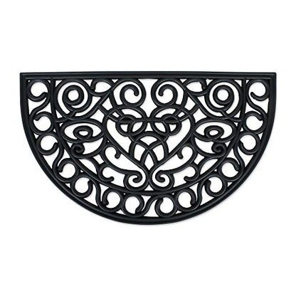 DII Rubber Doormats Collection All Weather, 18x30, Iron Heart - color: Iron Heart, size: 1'6" x 2'6" (Rectangular)