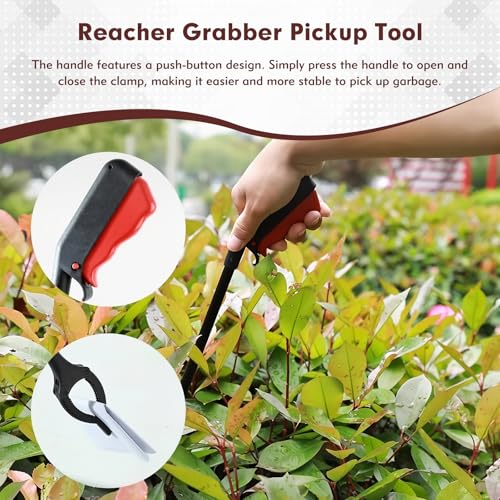 Grabber Reacher Tool, 11" Grabber with Anti-Slip 360° Rotating Jaw