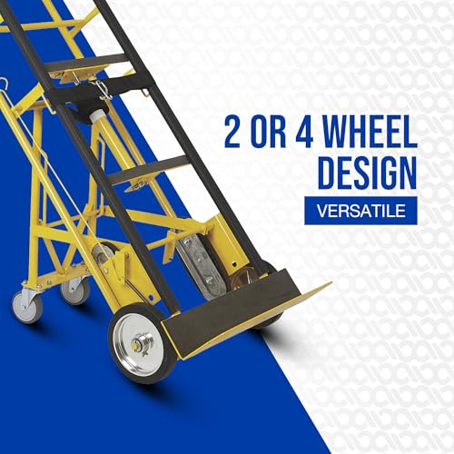 Strongway Convertible Hand Truck, 1,200-Lb., 2- or 4-Wheel Design