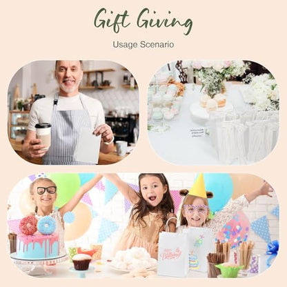 GSSUSA White Gift Bags 5.25x3.75x8 400Pcs, Paper Bags with Handles Bulk for Small Business - color: White, size: 5.25x3.75x8 Inch (Pack of 400)