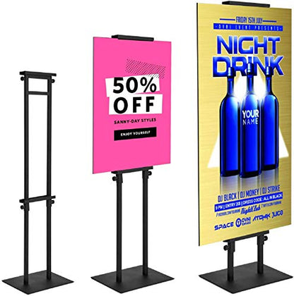 GUOHONG Poster Stand for Display, Adjustable Floor Standing Sign Holder - size: 75 inch-1Pack