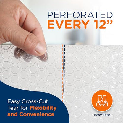Campior Small Bubble Cushioning Wrap for Moving and Shipping - 30 Ft Bubble Packing Wrap for Packaging Boxes and Mailers, Clear Bubble Roll Moving Supplies, Perforated Every 12 inches, Pack of 1 - size: Pack of 1