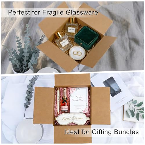 8x8x8" White Shipping Boxes, 10-Pack, Heavy-Duty Corrugated Mailer Boxes for Small Business, DIY Gift Boxes for Perfume & Jewelry, Crush-Resistant - size: 8 × 8 × 8 in