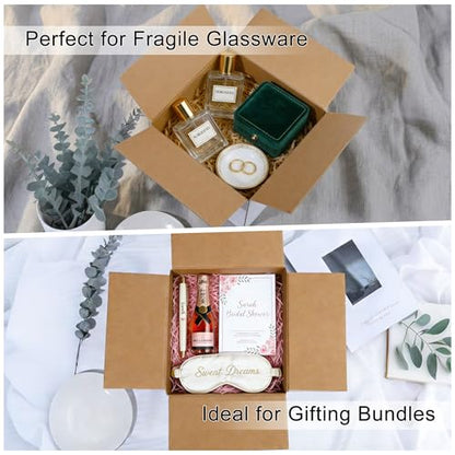 8x8x8" White Shipping Boxes, 10-Pack, Heavy-Duty Corrugated Mailer Boxes for Small Business, DIY Gift Boxes for Perfume & Jewelry, Crush-Resistant - size: 8 × 8 × 8 in