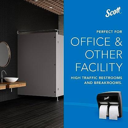 Scott Professional High-Capacity Toilet Paper Dispenser, Black (44518)