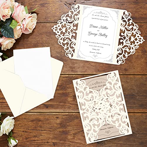 Goefun 24 Sheets Cream Cardstock 8.5 x 11 Off White Paper 80lb - color: cream, size: 8.5x11