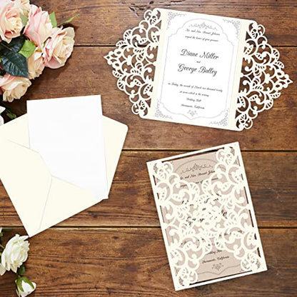 Goefun 24 Sheets Cream Cardstock 8.5 x 11 Off White Paper 80lb - color: cream, size: 8.5x11
