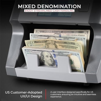 Cassida Money Bill Counter I Business Grade I 1,200 Notes/Min I 8800R V2 - size: Large (8800R-V2)