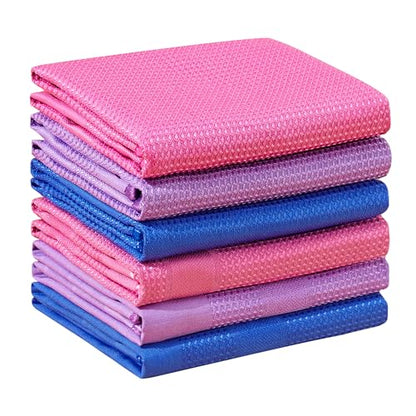 JOYMOOP Microfiber Cleaning Cloth, 5 Piece Set, Extra Large, Multi Color - color: T