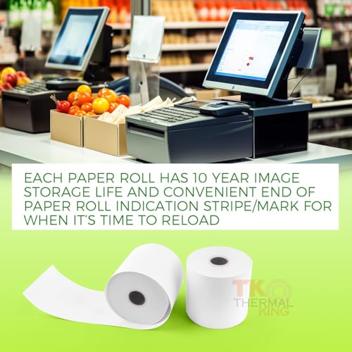 2 1/4" x 165' Credit Card Thermal Receipt Paper 10 Rolls - size: 2-1/4" x 165', style: 10 Rolls