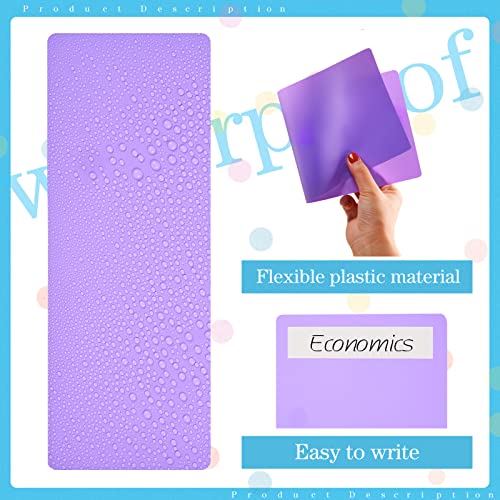 Spakon 24 Pack Library Book Dividers with Stickers, Shelf Markers