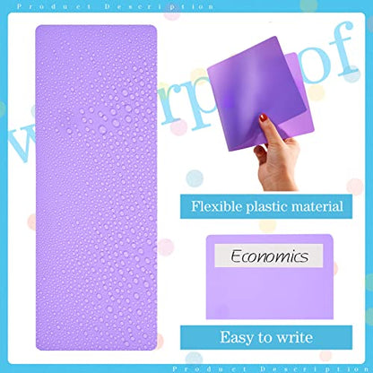 Spakon 24 Pack Library Book Dividers with Stickers, Shelf Markers