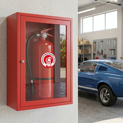 500 PCS Fire Extinguisher Inside Labels 2.75 x 2.75 Inches Vinyl