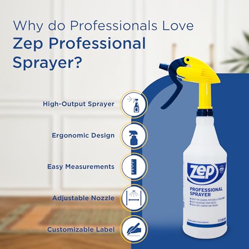 ZEP Professional Sprayer Bottle, 32 oz, Pack of 3, HDPRO1