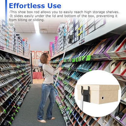 Upgraded Adjustable Shoe Box Retriever Pole, Box Reacher