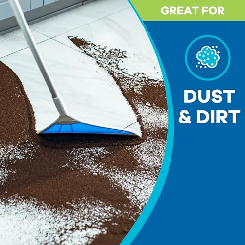 Helio AirBroom 3-Piece Sweeper, Squeegee & Dustpan for Wet/Dry Cleaning