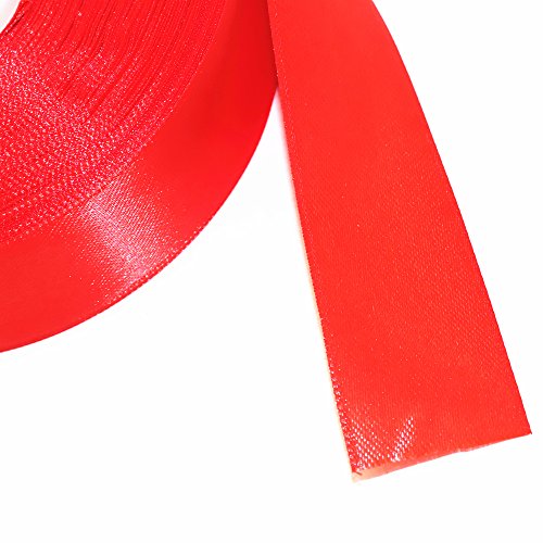 Red Satin Ribbon 1 Inch for Gift Wrapping, 50 Yards in Length - color: Red, size: 1"