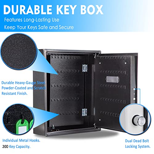 UMEKEN Digital Key Cabinet (Black, 200 Key) - style: 200 KEY
