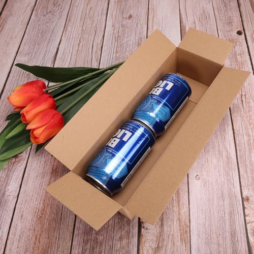 CRUGLA 40 Packs 12x4x3 Shipping Boxes for Small Business, Corrugated Cardboard Boxes Bulk for Shipping Packing Mailing - size: 12x4x3 Inch