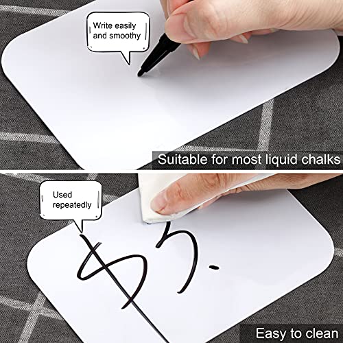 Mlici 8pcs Sign Clips Holder, Large Clip-on Style Double Head Display Clips - color: 8 8.2 x 5.8" White Clips