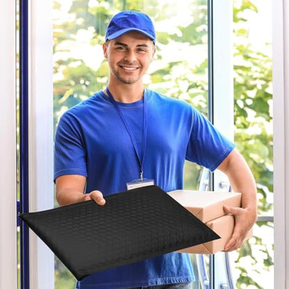 Fuxury Black Bubble Mailers 10.5x16" Padded Envelopes 3750Pack Bulk Pallet - color: Black, size: 10.5x16" 3750PC
