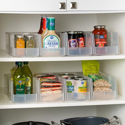 IRIS USA 8-Pack, Large Clear Stackable Storage Bins - color: Clear, size: Large - 8 Pack