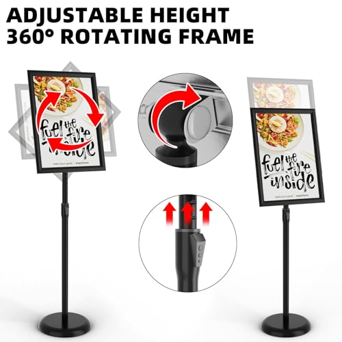 KOOV 11x17 inch Adjustable Floor Standing Solder Stand - size: 11 x 17 Inches,2pack