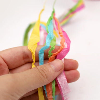 UPSTORE 262 Feet 6Colors Raffia Paper Ribbon, Colorful Packing Twine String
