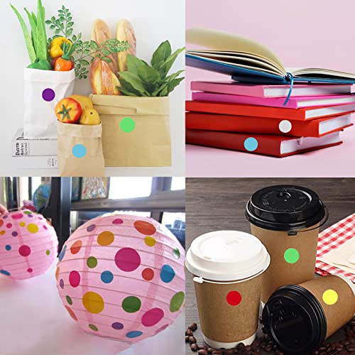 700 Pcs Colored Dot Stickers 3/4 Inch Circle Stickers Color Coding Labels