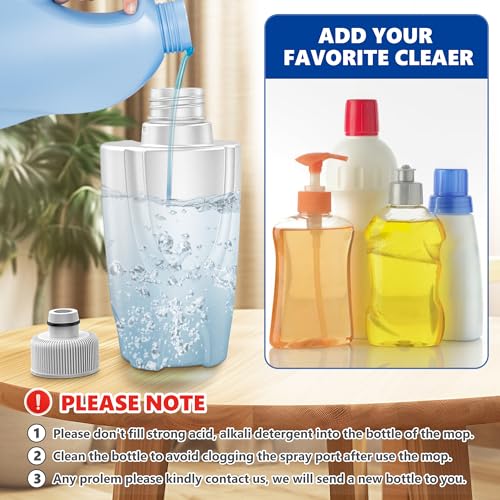 Spray Mops for Floor Cleaning: Wet Dry Mop Hardwood Floor Mops Refillable - color: Red