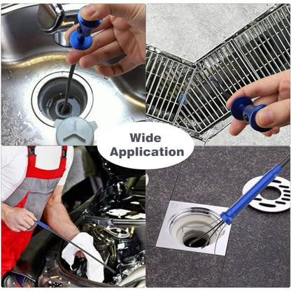Housolution Grabber Tool Magnetic, Bendable Reacher with LED Lights, Blue - color: Claw Grabber-blue