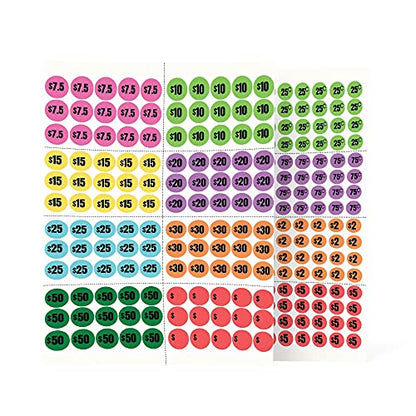 Mobiusea Creation 3120pcs Garage Sale Stickers Price Stickers - size: Labels Set | 3120 pcs