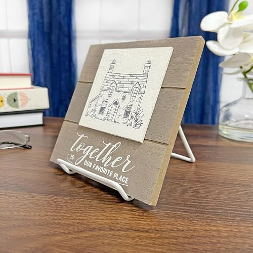 GIBSON HOLDERS 2A Adjustable White Wire Display Easel, 3.625" W x 4" D x 4.5" H, Pack of 3 - size: 3-Pack