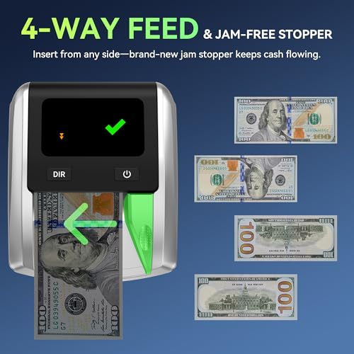 PONNOR AL-135 Counterfeit Bill Detector Money Checker Machine