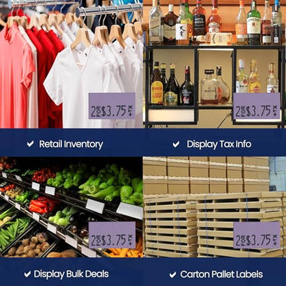 Pricing Labels for Monarch 1131 Lavender - 20,000 Labels w/ 8 Rolls Value Pack, 1 Sleeve - Made in USA - color: Lavender, size: 1 Sleeve