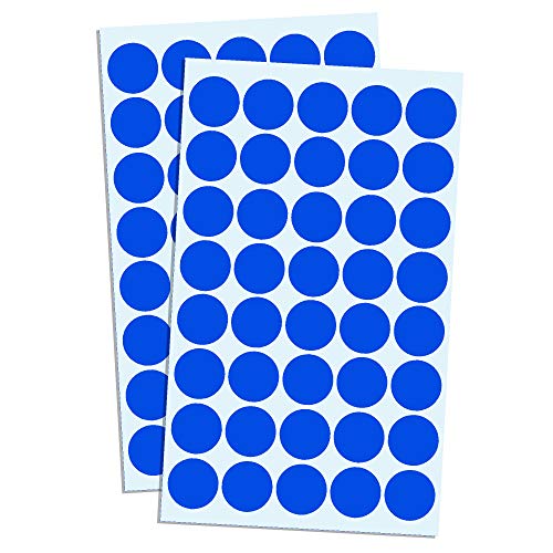 TownStix 8000 Pack, 3/4" Round Dot Stickers Circle Labels - Blue - color: Blue, size: 8000 Pack