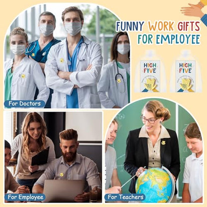 Yinkin Employee Appreciation Gifts Bulk High Five Hand Lapel Pin