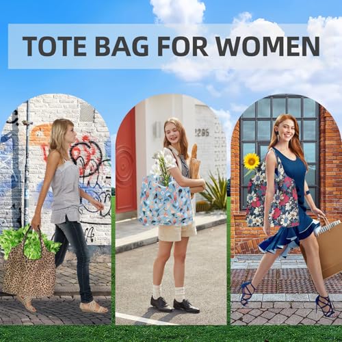Foldable Reusable Shopping Bags,6 Pack Heavy Duty Tote for Grocery - color: 6pcs-stylea
