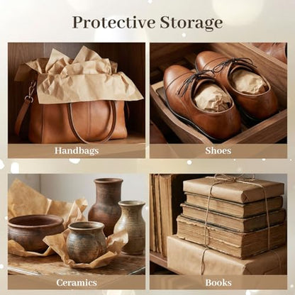 Koogel 330 Sheets Kraft Brown Tissue Paper, 14 X 10 inches - color: Kraft Brown