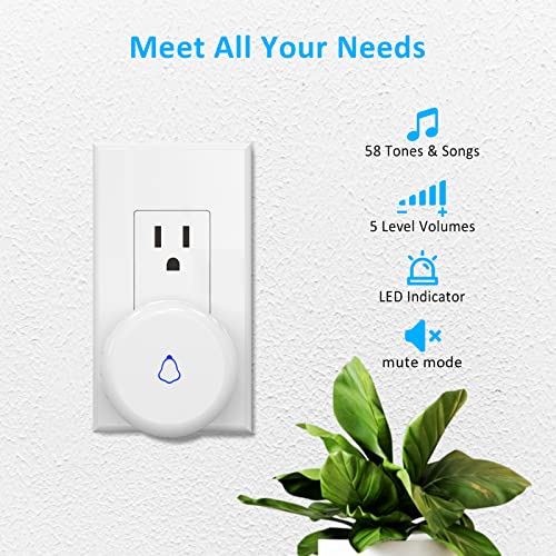 Wireless Door Chime, Door Sensor Chimes When Door Opens/Business Entering - size: 3 Sensors +2Receivers