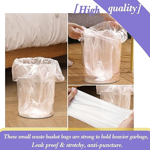 3 Gallon 180pcs Small Clear Trash Bags(Fit 2.6-3.2 Gal) Plastic Strong Clear Garbage Bags,Bathroom Trash Can Bin Liners,Waste Basket Liner,Fit 10-13 Liter, 2.5-2.6 Gallon,3.2Gallon(3-Clear180) - size: 180 Count (Pack of 1), style: 3Gal-Clear-180